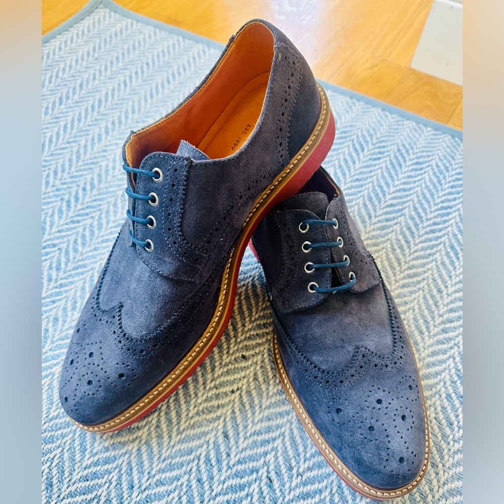 Martin Dingman, Suede, Wingtip Oxford - Size 9M